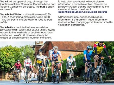 Prudential RideLondon: Road closures, routes, times.